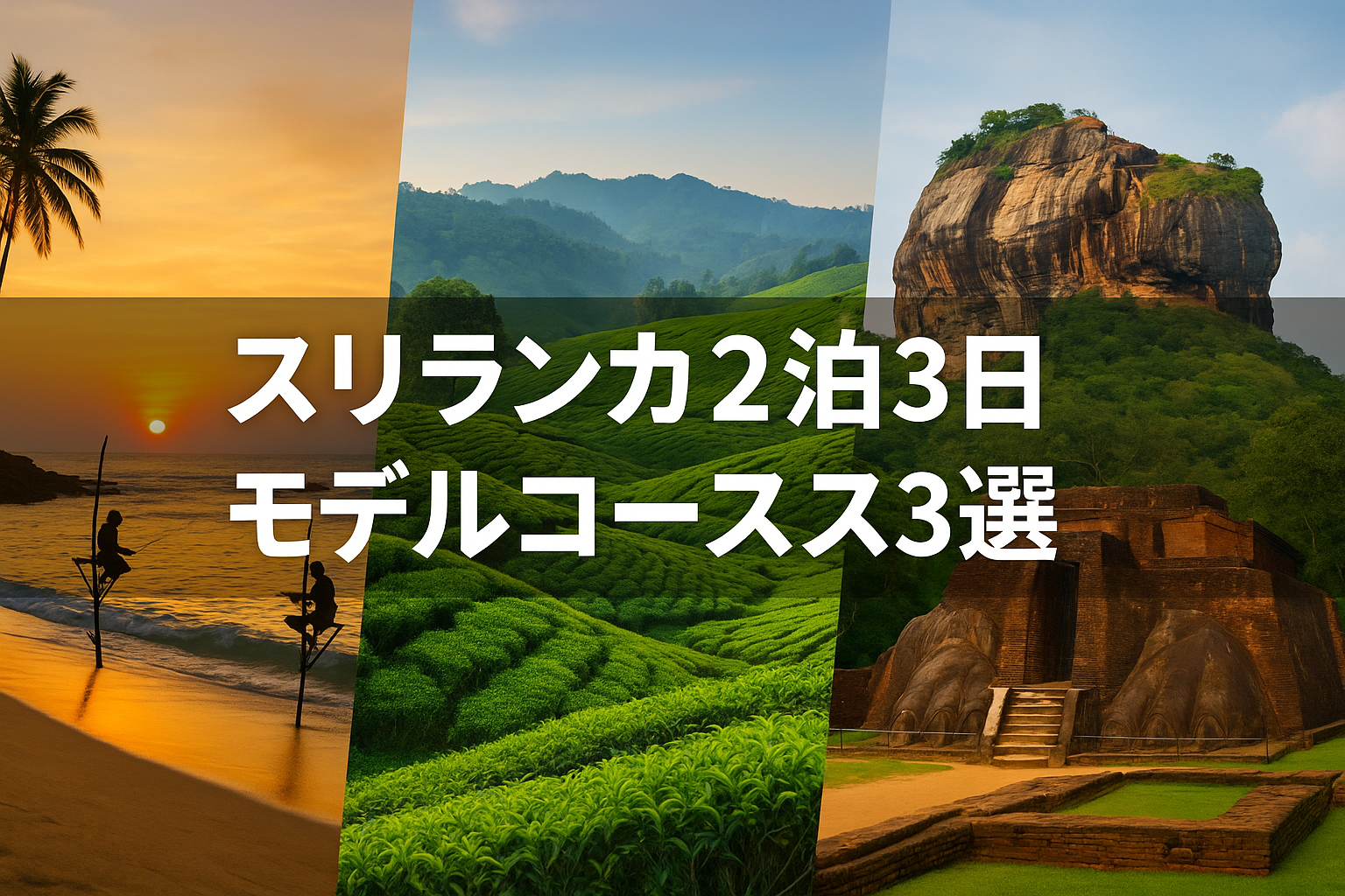 スリランカ2泊3日モデルコース3選