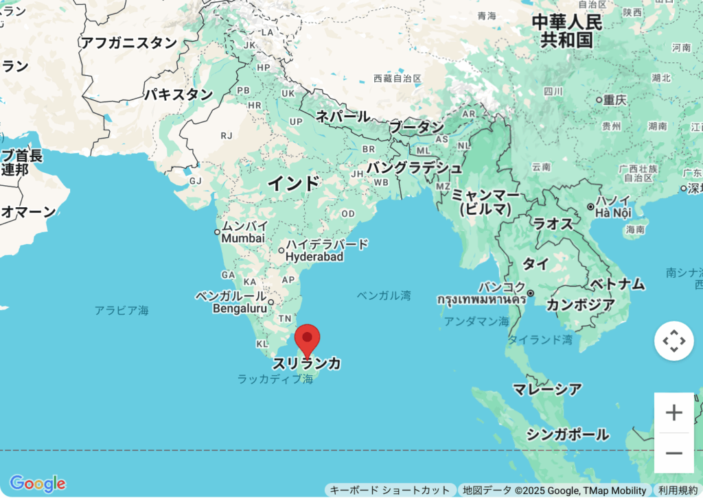 スリランカの位置