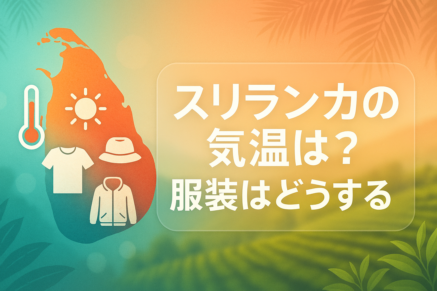 スリランカの気温は？年間の気候と男女別おすすめ服装を徹底解説！