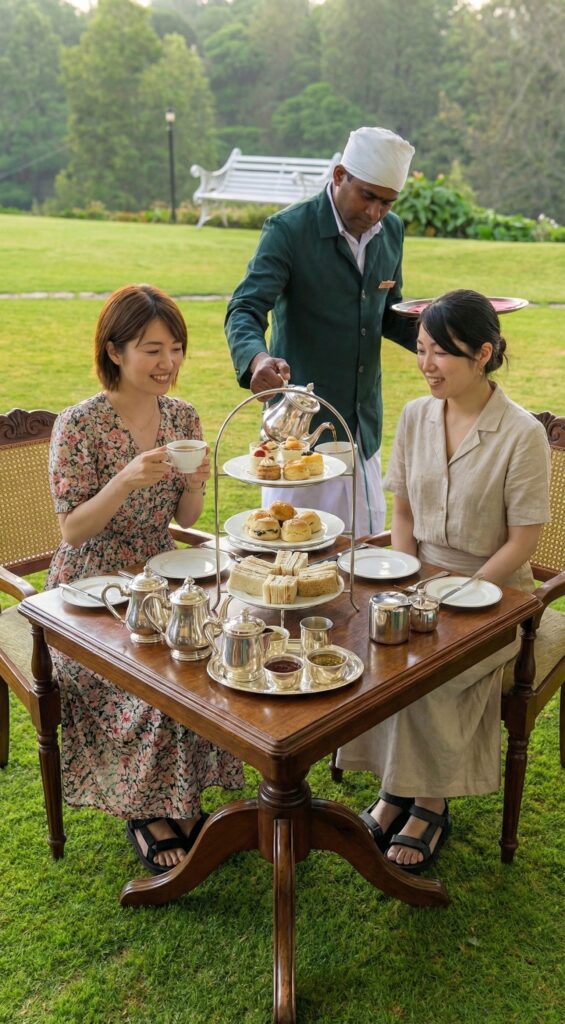 ヘリタンスティーファクトリーでハイティーを味わう