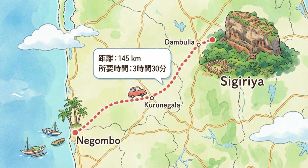 空港からシーギリヤ