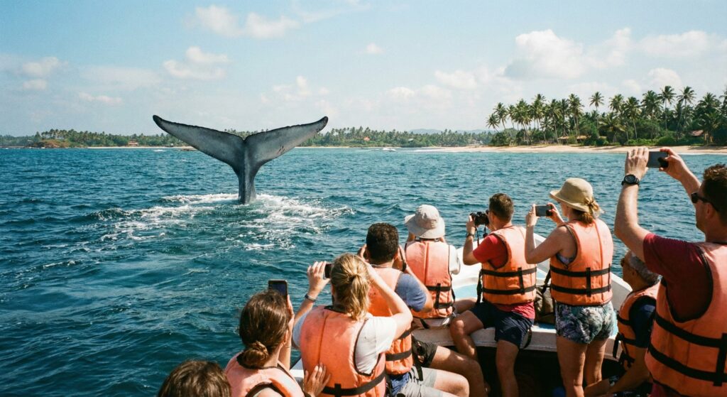 ミリッサでのホエールウォッチング