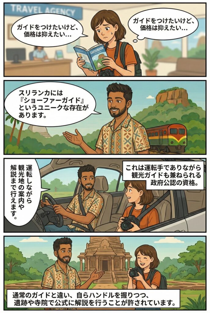 ドライバーだけでなくガイドもできるショーファーガイドの説明