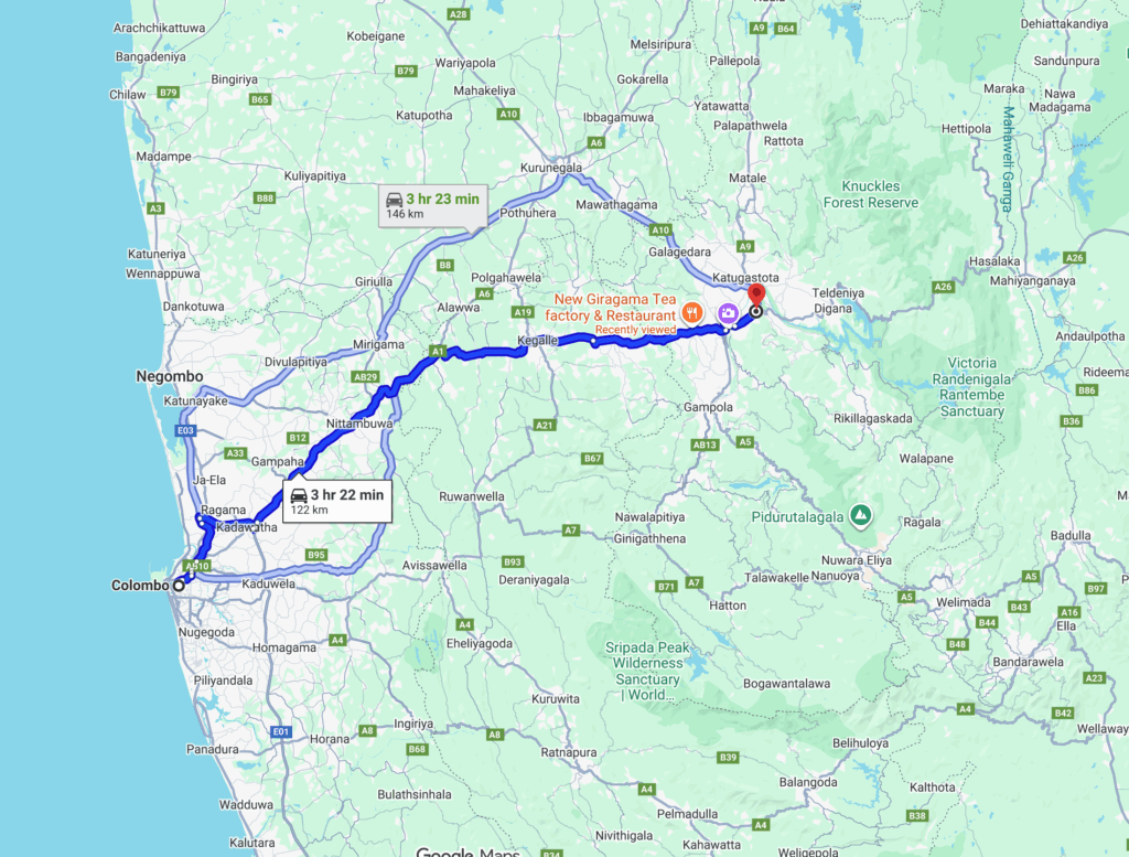 コロンボからキャンディの道のり