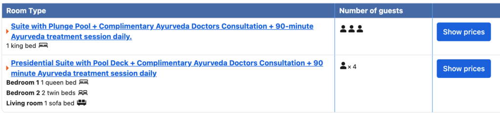 「ドクター相談&毎日90分のトリートメント付き」の宿泊プラン