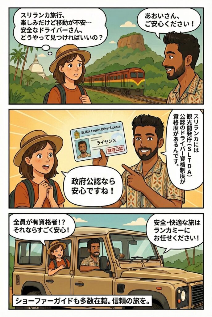 スリランカのドライバーのライセンス